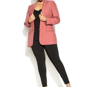 Longline Essence Jacket - Color deep guava